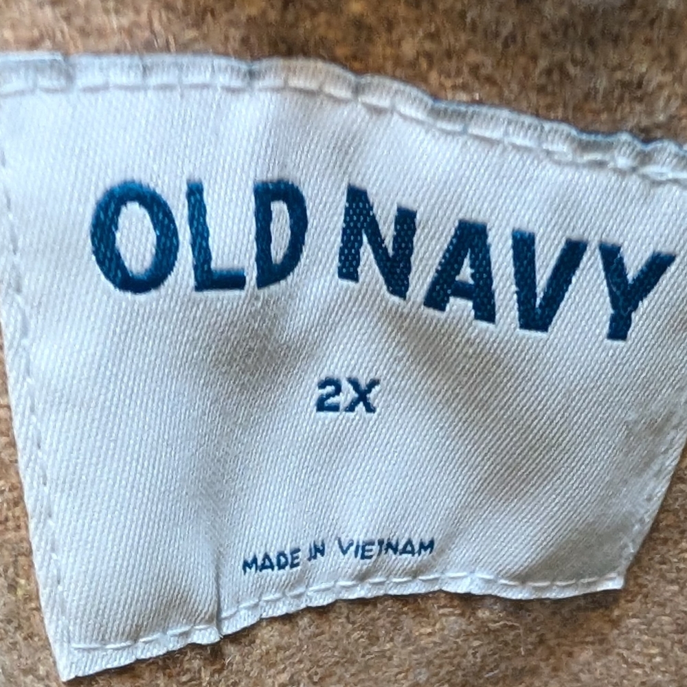 NWT Old Navy Women's Wool Shacket in Tan - Picture 4 of 6